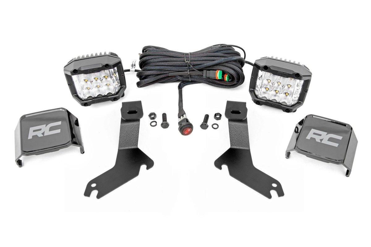 Chevrolet Silverado 1500 LED Light Kit - Ditch Mount - Rough Country - 3